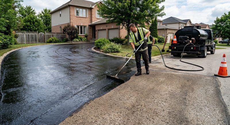 Blacktop Driveway Sealing in Greenville, SC