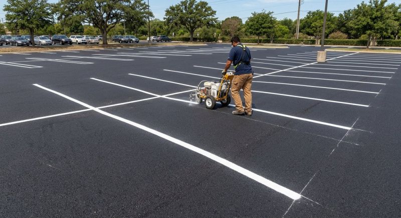 Church Parking Lot Striping in Lawrenceville, GA