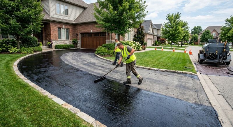 Blacktop Driveway Sealing in Greenville, SC